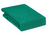 Prześcieradło Frotte z gumką zielone butelkowe 160x200      011